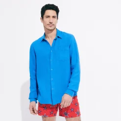 Vilebrequin Men Linen Shirt Solid*Men Shirts