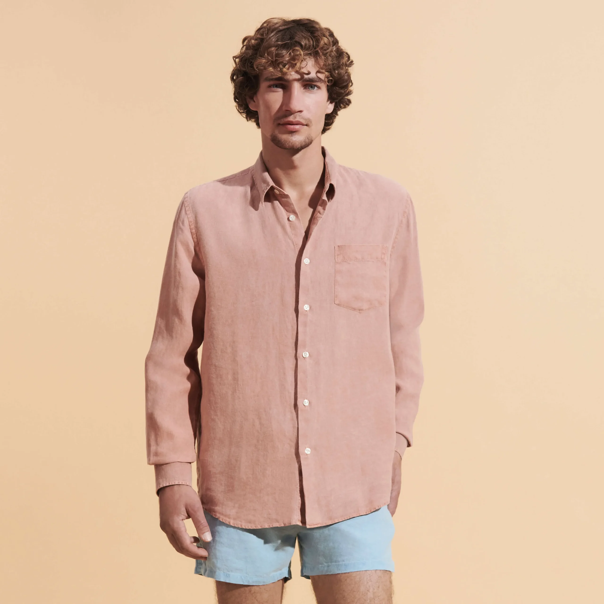 Vilebrequin Men Linen Shirt Solid*Men Shirts