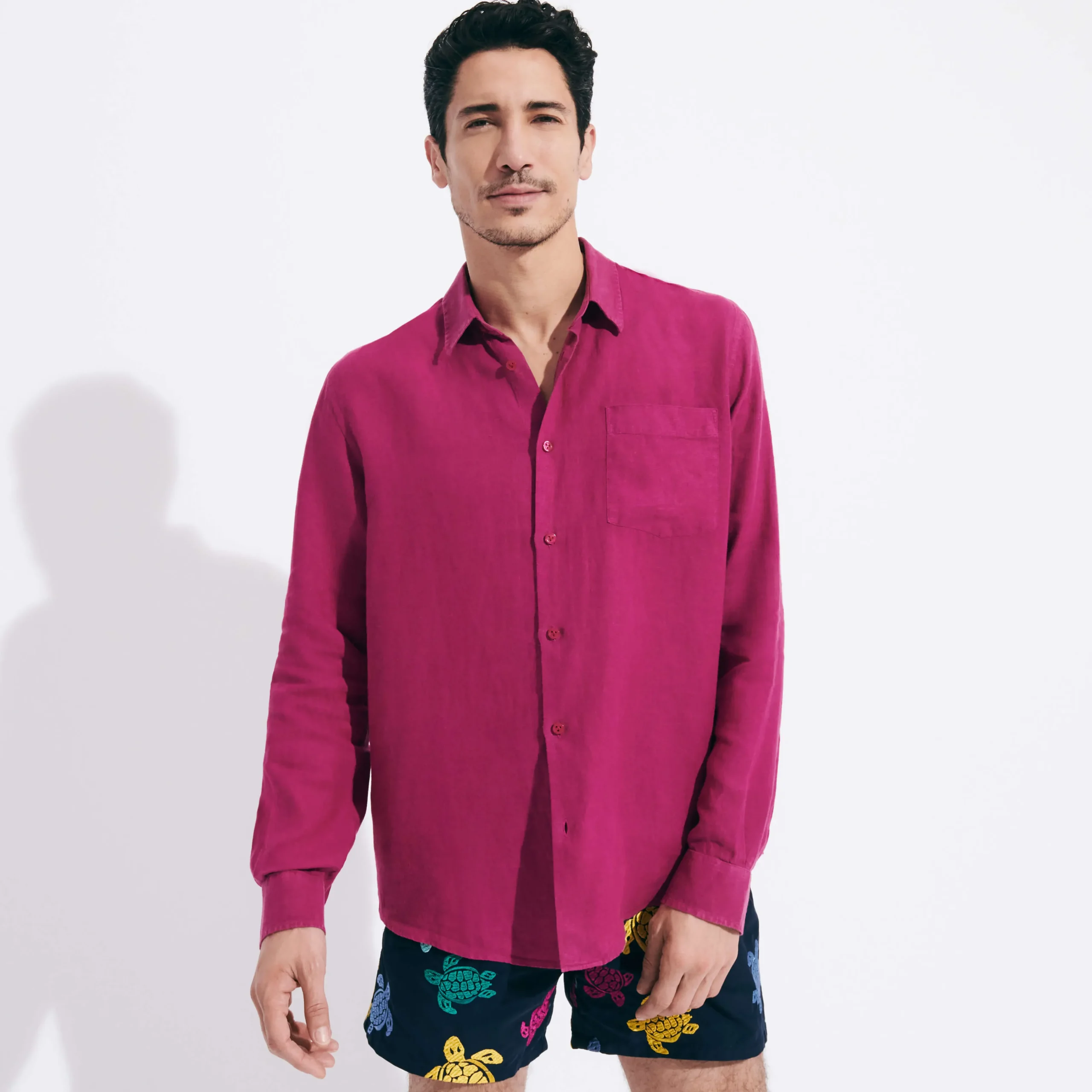 Vilebrequin Men Linen Shirt Solid*Men Shirts