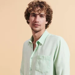 Vilebrequin Men Linen Shirt Solid*Men Shirts
