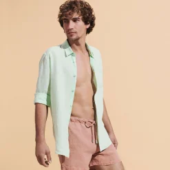 Vilebrequin Men Linen Shirt Solid*Men Shirts