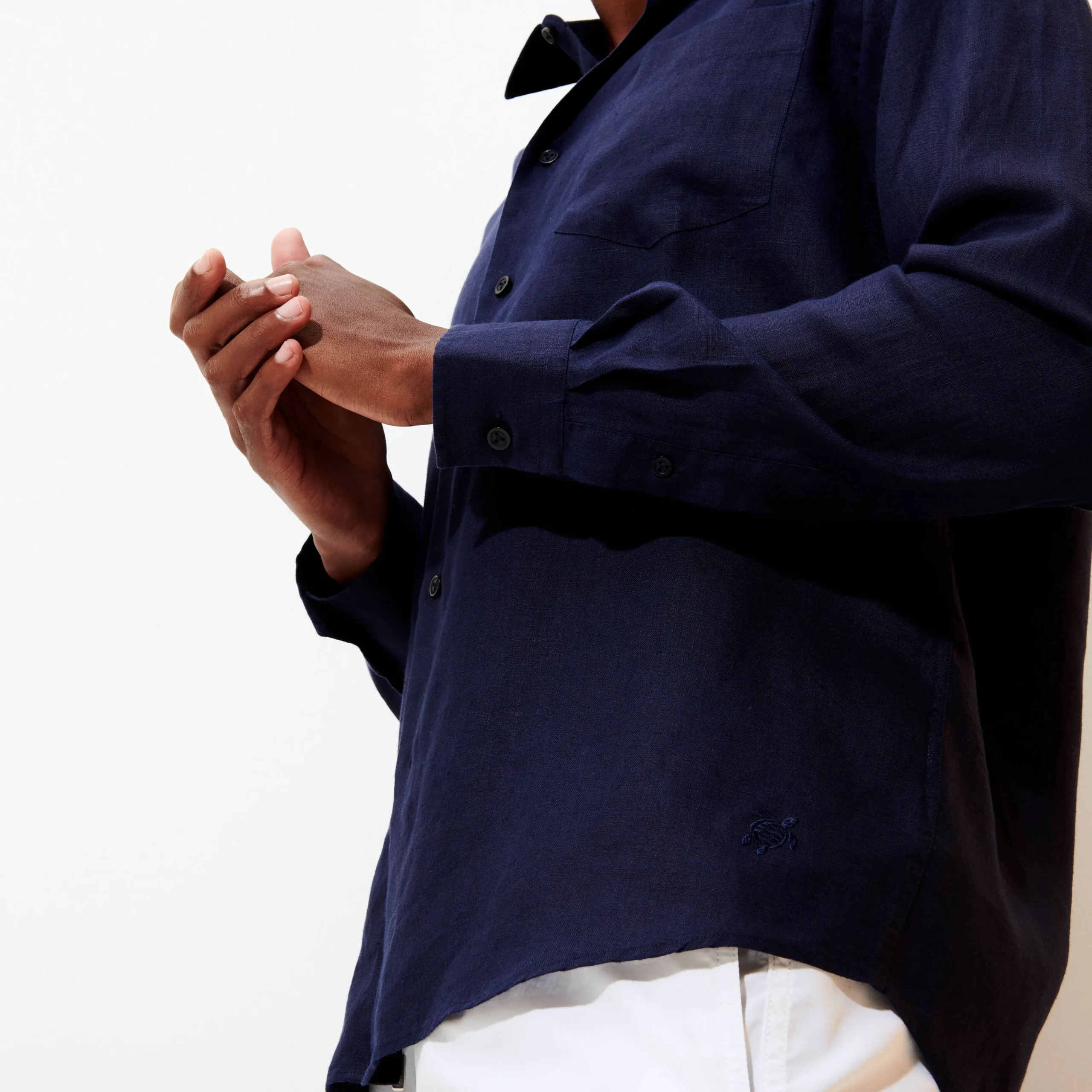 Vilebrequin Men Linen Shirt Solid*Men Shirts