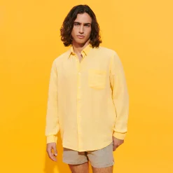 Vilebrequin Men Linen Shirt Solid*Men Shirts