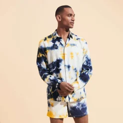Vilebrequin Men Linen Shirt Tie & Dye*Men Shirts