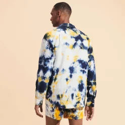 Vilebrequin Men Linen Shirt Tie & Dye*Men Shirts