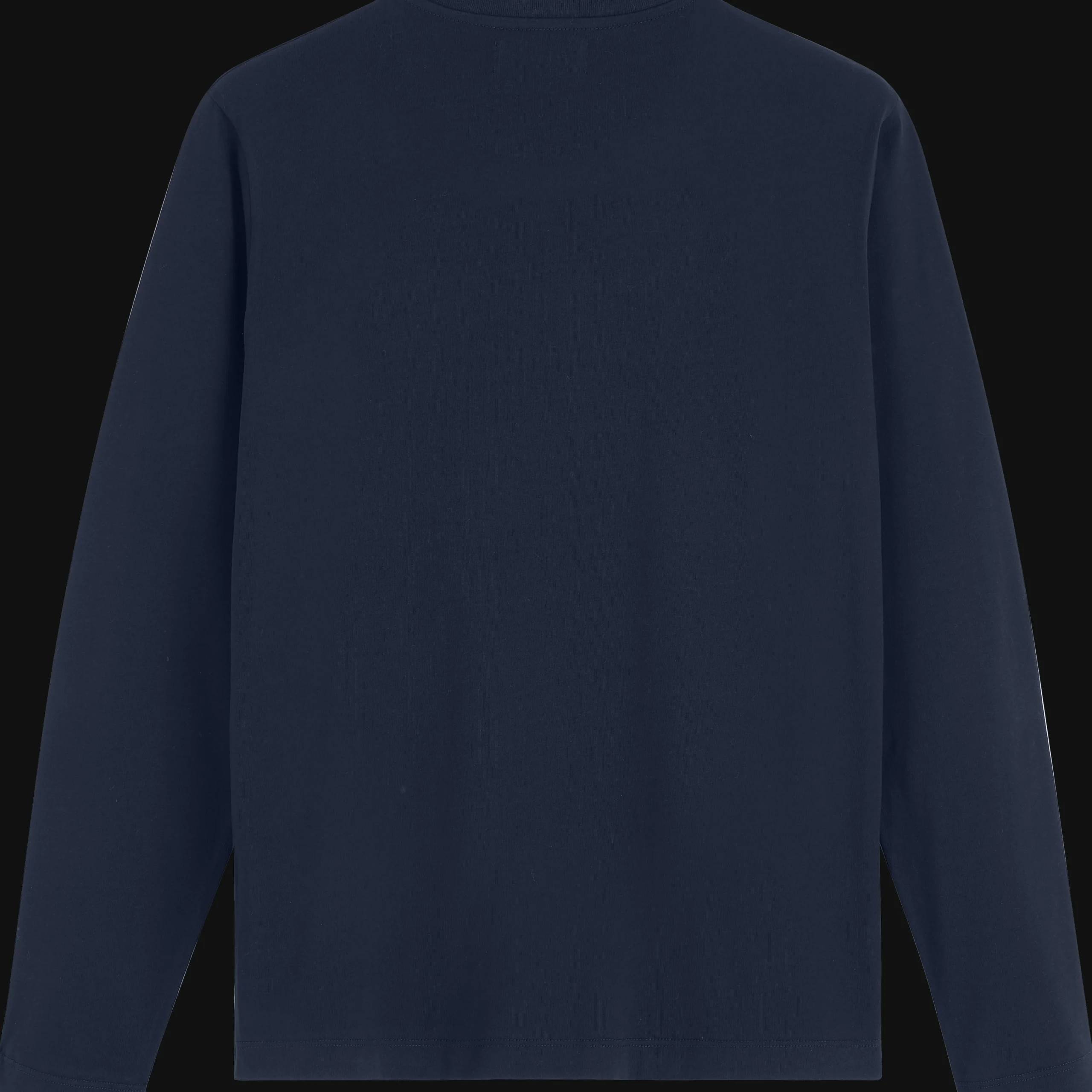 Vilebrequin Men Long Sleeves Cotton T-Shirt Embroidered Moutain Patch*Men T-Shirts