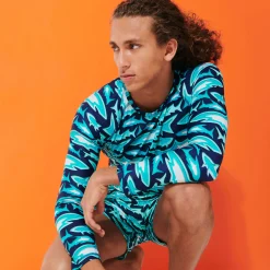 Vilebrequin Men Long Sleeves Rashguard Requins 3D*Men Rashguards
