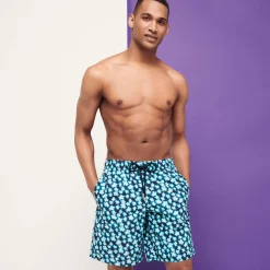 Vilebrequin Men Long Swim Trunks Blurred Turtles*Men The Long