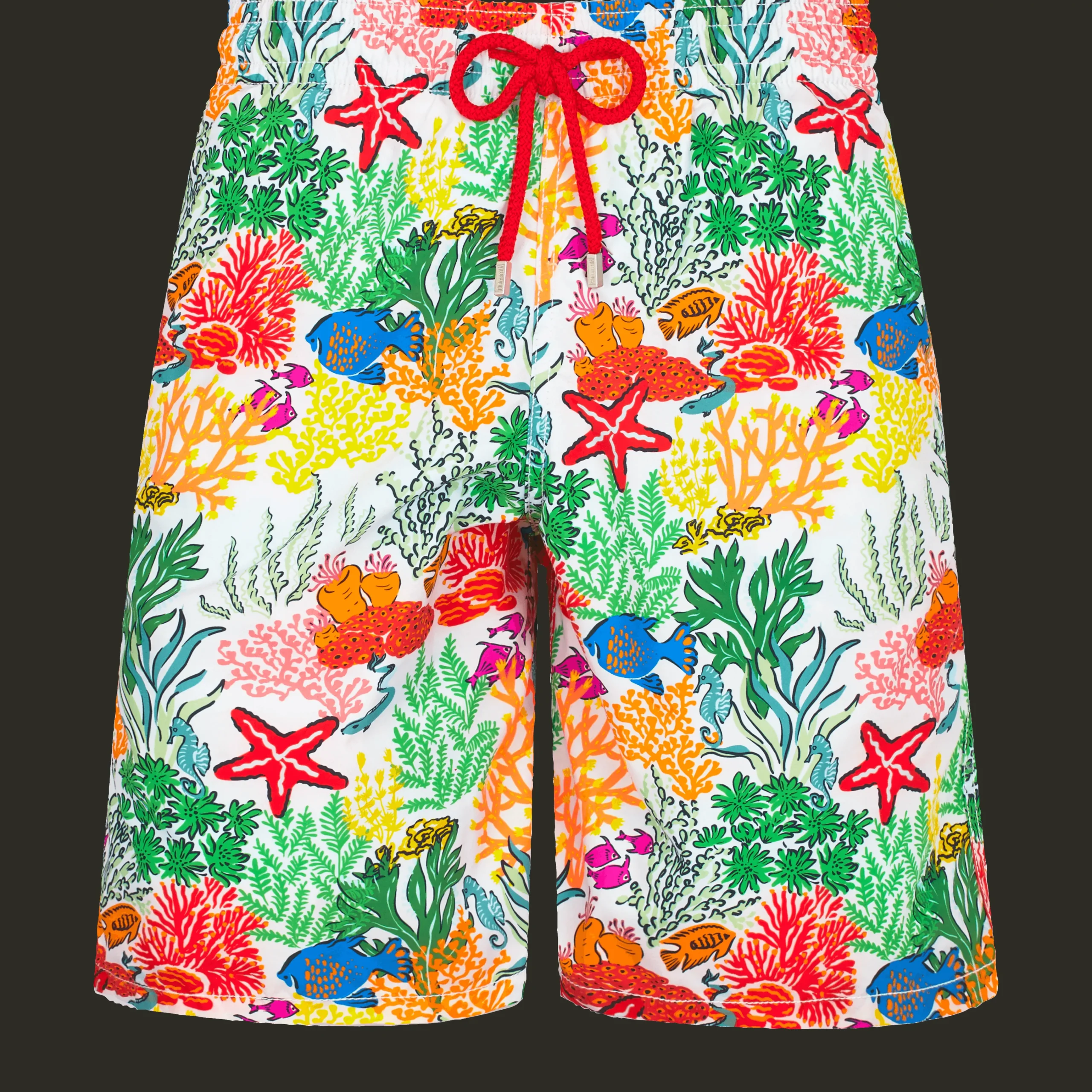 Vilebrequin Men Long Swim Trunks Fond Marins Multicolores*Men The Long