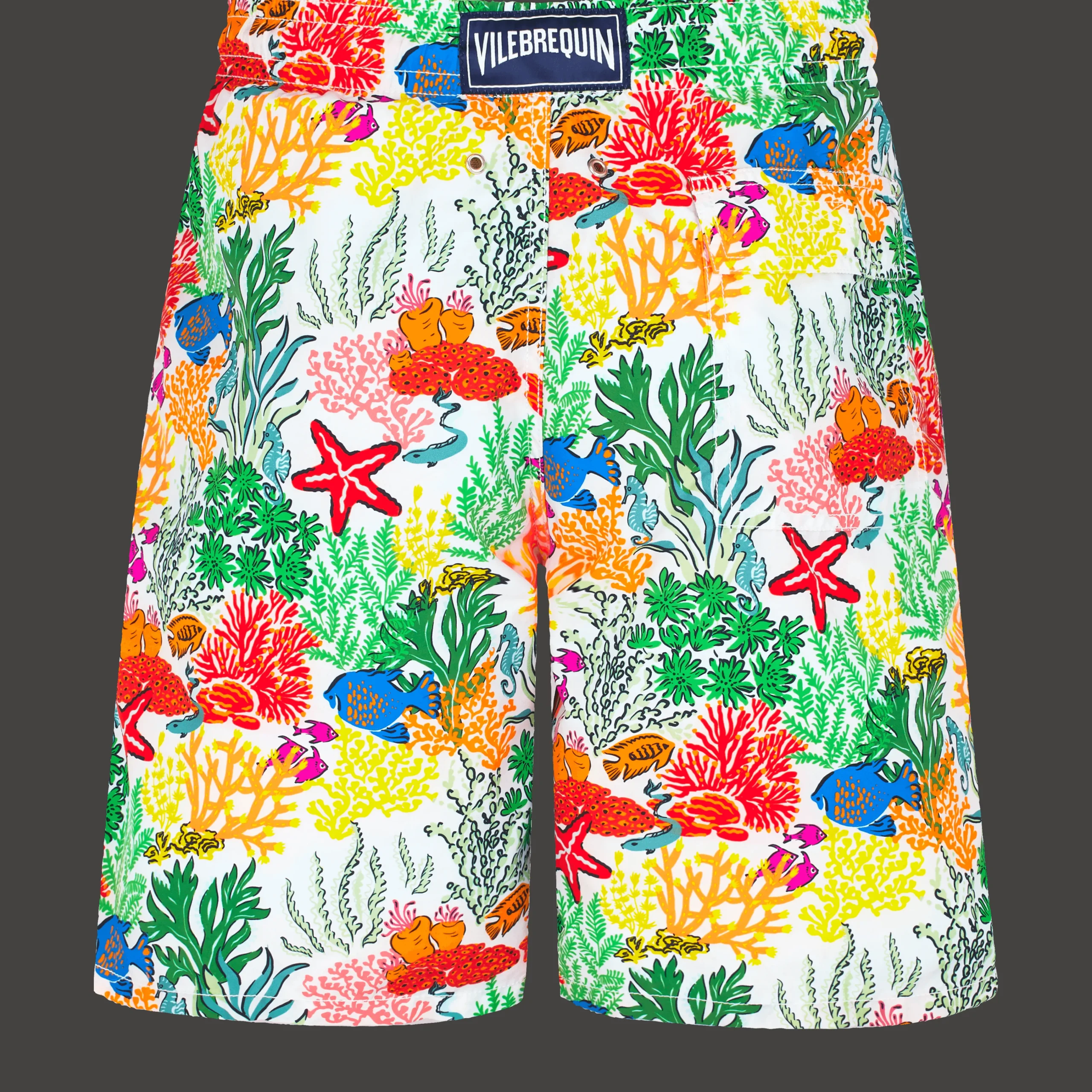 Vilebrequin Men Long Swim Trunks Fond Marins Multicolores*Men The Long