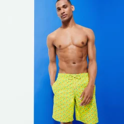 Vilebrequin Men Long Swim Trunks Micro Tortues Rainbow*Men The Long