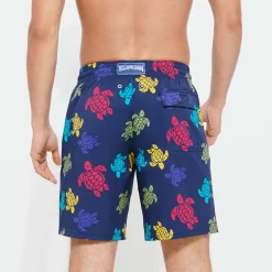 Vilebrequin Men Long Swim Trunks Ronde Des Tortues*Men The Long
