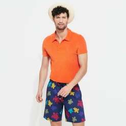 Vilebrequin Men Long Swim Trunks Ronde Des Tortues*Men The Long