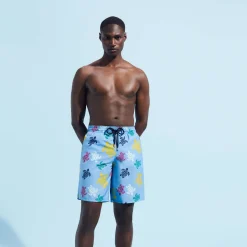 Vilebrequin Men Long Swim Trunks Ronde Des Tortues Multicolores*Men The Long