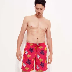 Vilebrequin Men Long Swim Trunks Ronde Des Tortues*Men The Long