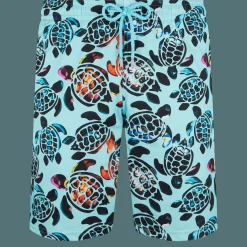 Vilebrequin Men Long Swim Trunks Screen Turtles*Men The Long