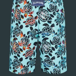 Vilebrequin Men Long Swim Trunks Screen Turtles*Men The Long