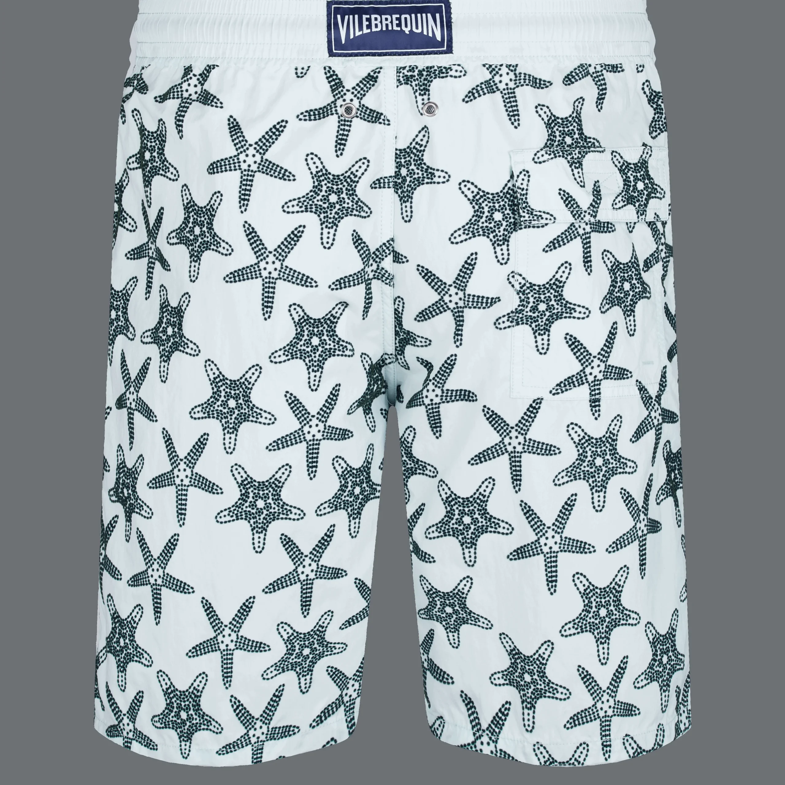Vilebrequin Men Long Swim Trunks Starfish Dance Flocked*Men The Long