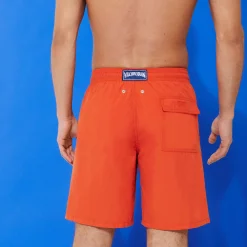Vilebrequin Men Long Swim Trunks Water-Reactive Requins 3D*Men The Long