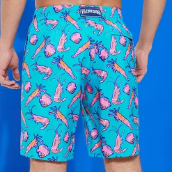 Vilebrequin Men Long Ultra-Light And Packable Swim Trunks Crevettes Et Poissons*Men The Long