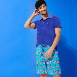Vilebrequin Men Long Ultra-Light And Packable Swim Trunks Crevettes Et Poissons*Men The Long