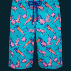 Vilebrequin Men Long Ultra-Light And Packable Swim Trunks Crevettes Et Poissons*Men The Long