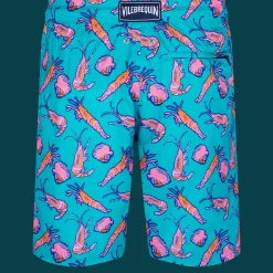 Vilebrequin Men Long Ultra-Light And Packable Swim Trunks Crevettes Et Poissons*Men The Long