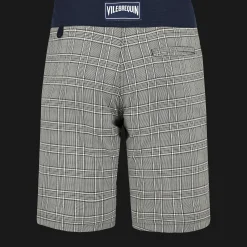 Vilebrequin Men Merinos Wool Long Swim Trunks Prince De Galles*Men The Long