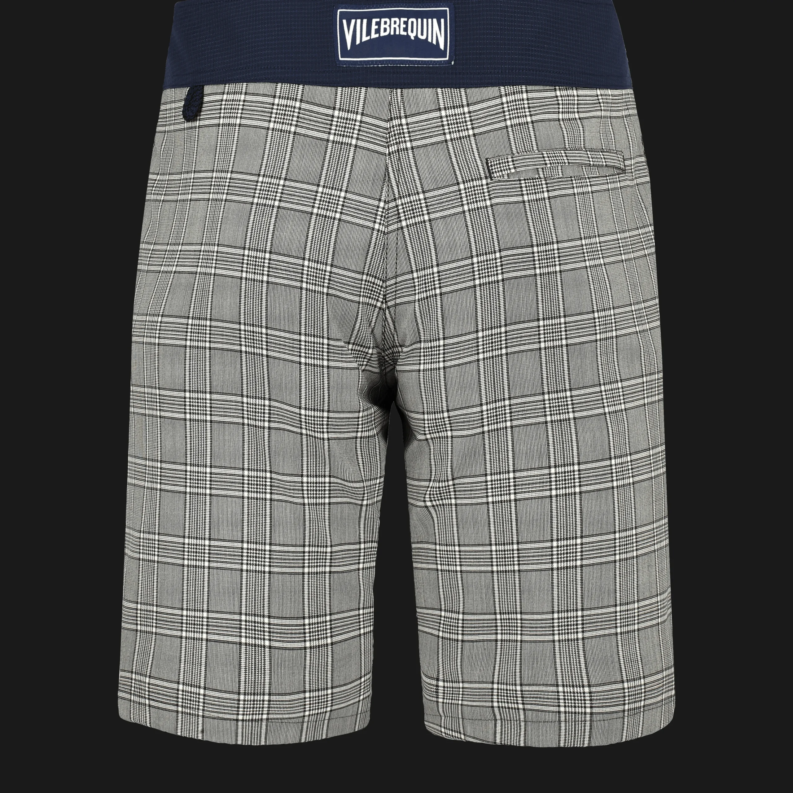 Vilebrequin Men Merinos Wool Long Swim Trunks Prince De Galles*Men The Long