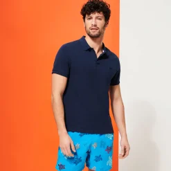 Vilebrequin Men Organic Cotton Pique Polo Shirt Solid*Men Polos