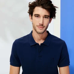 Vilebrequin Men Organic Cotton Pique Polo Shirt Solid*Men Polos