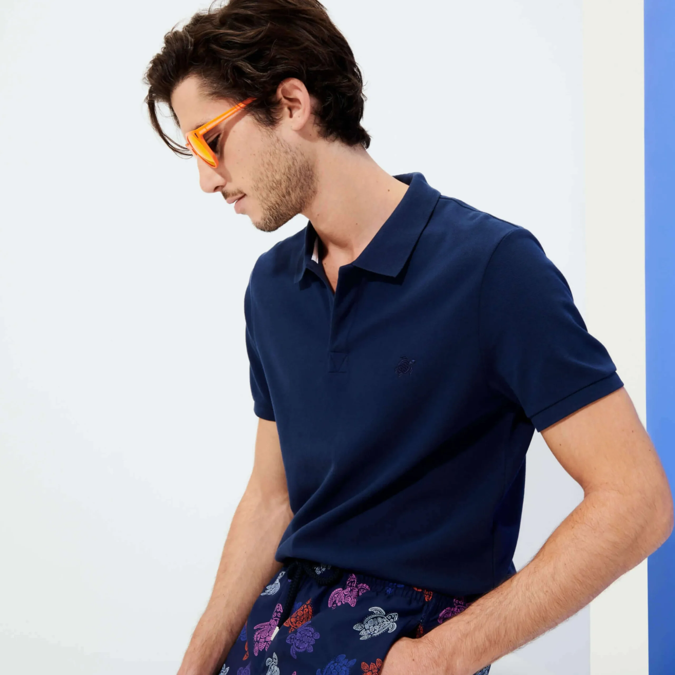 Vilebrequin Men Organic Cotton Pique Polo Shirt Solid*Men Polos