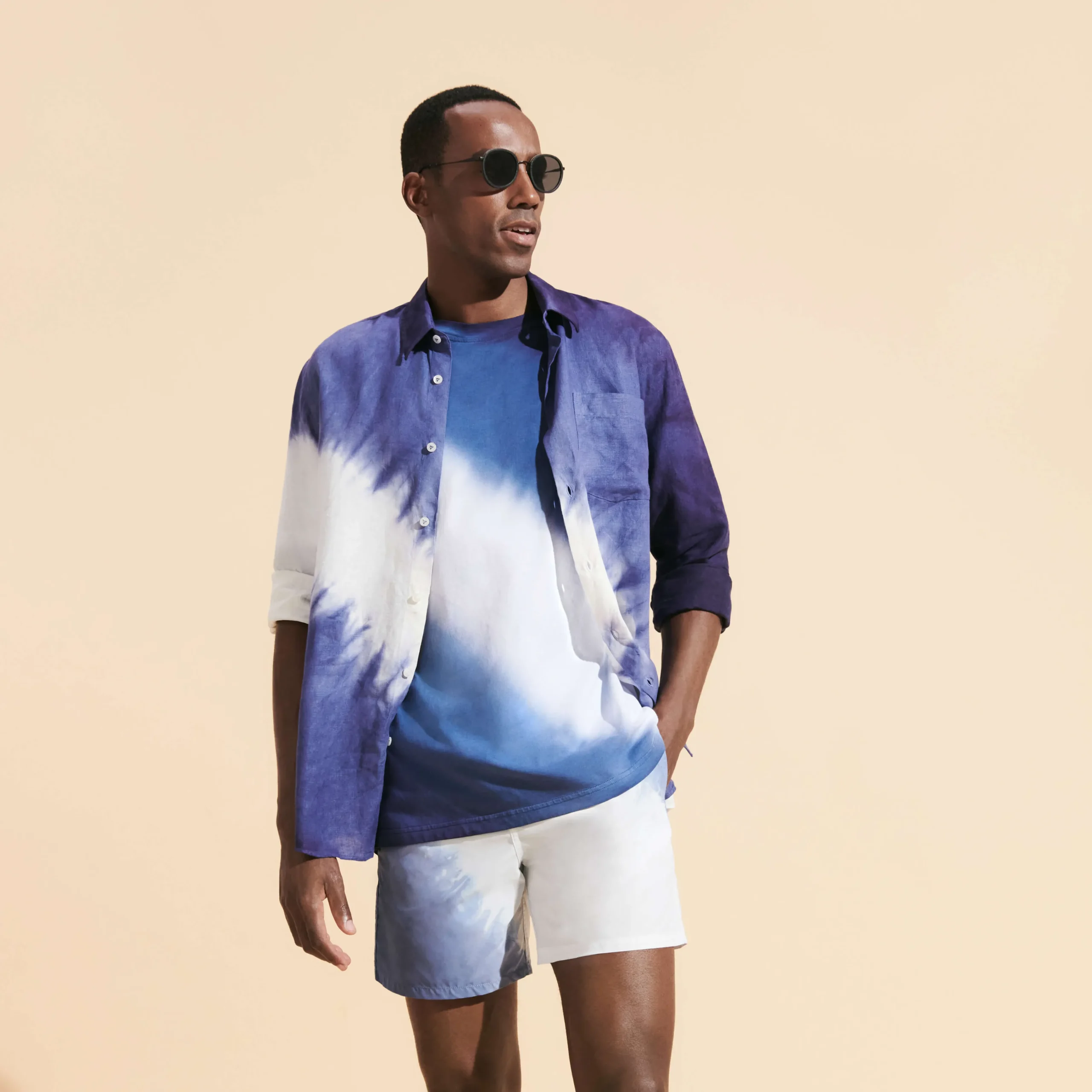 Vilebrequin Men Organic Cotton T-Shirt Tie & Dye*Men T-Shirts