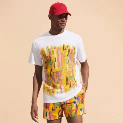 Vilebrequin Men Organic Cotton T-Shirt Sunny Streets*Men T-Shirts