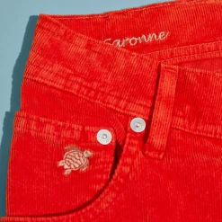Vilebrequin Men 5-Pocket Corduroy 2000 Lines Bermuda Shorts*Men Bermuda Shorts