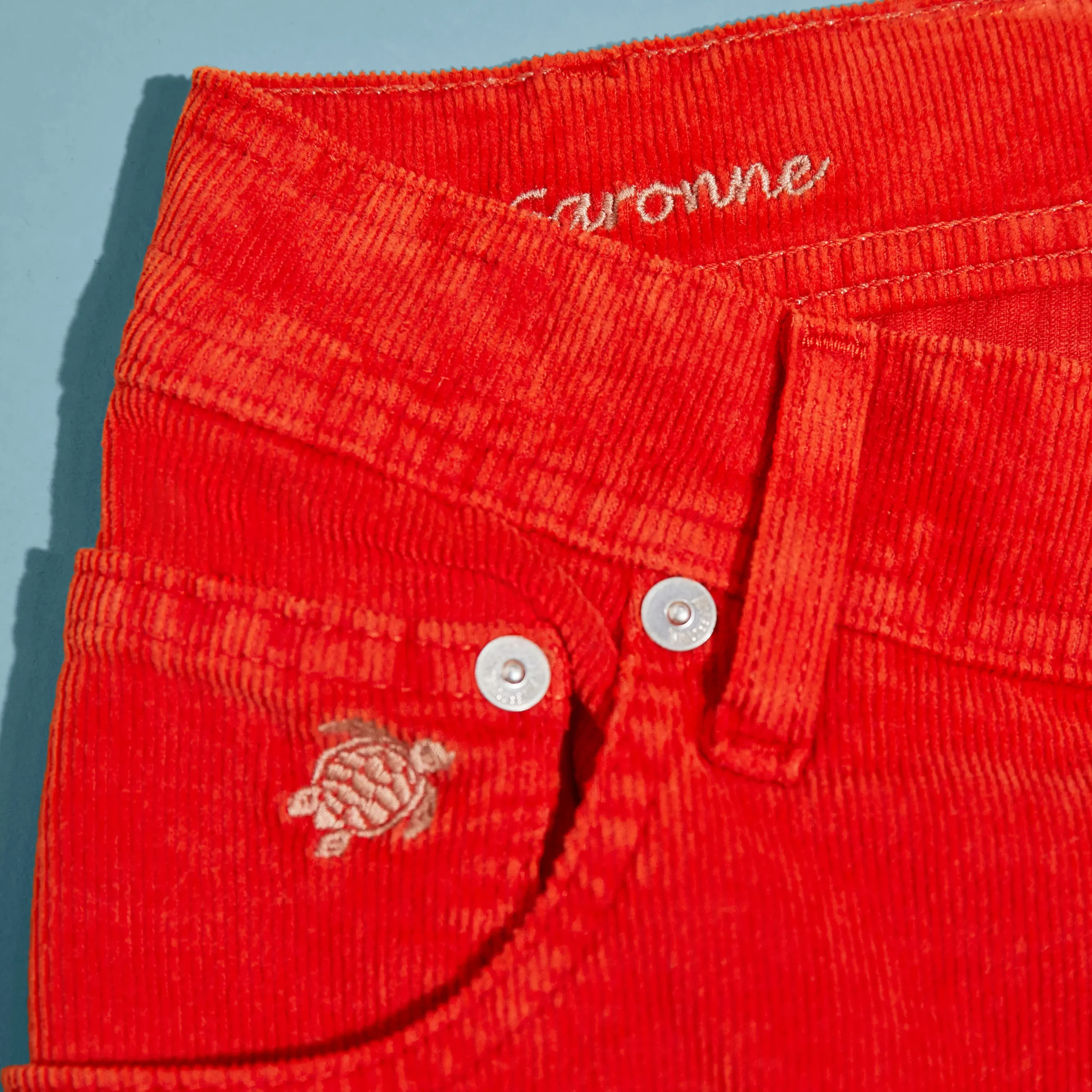 Vilebrequin Men 5-Pocket Corduroy 2000 Lines Bermuda Shorts*Men Bermuda Shorts