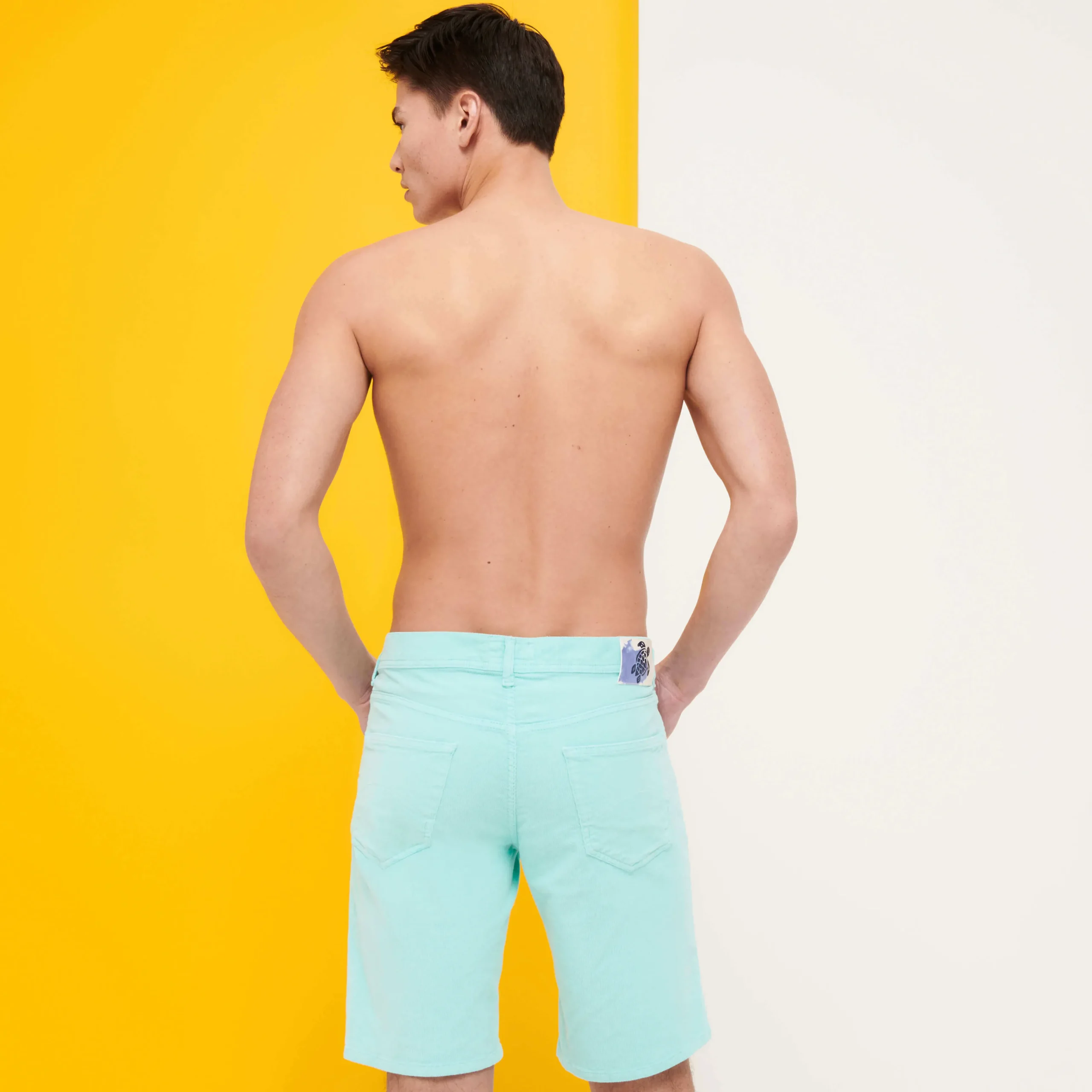 Vilebrequin Men 5-Pocket Corduroy 2000 Lines Bermuda Shorts*Men Bermuda Shorts