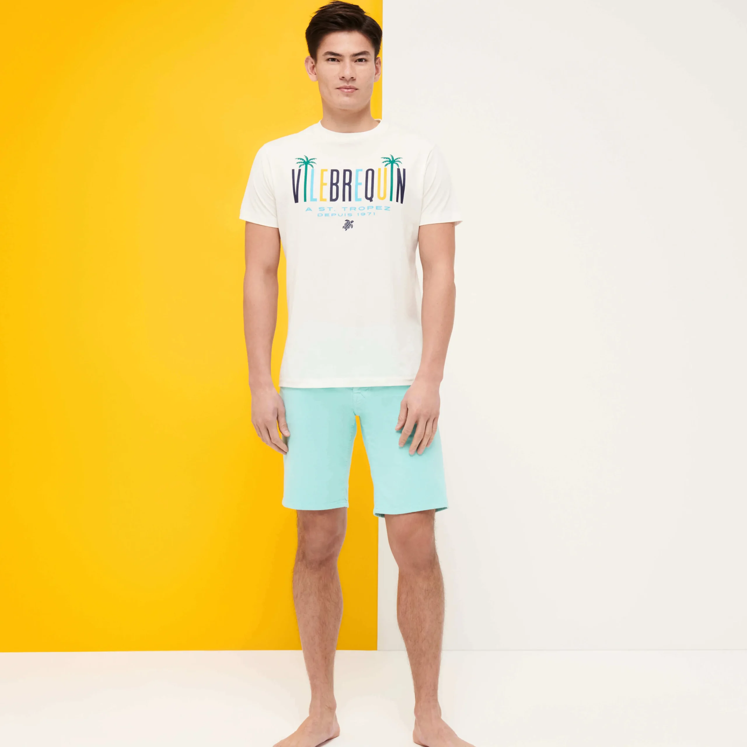 Vilebrequin Men 5-Pocket Corduroy 2000 Lines Bermuda Shorts*Men Bermuda Shorts