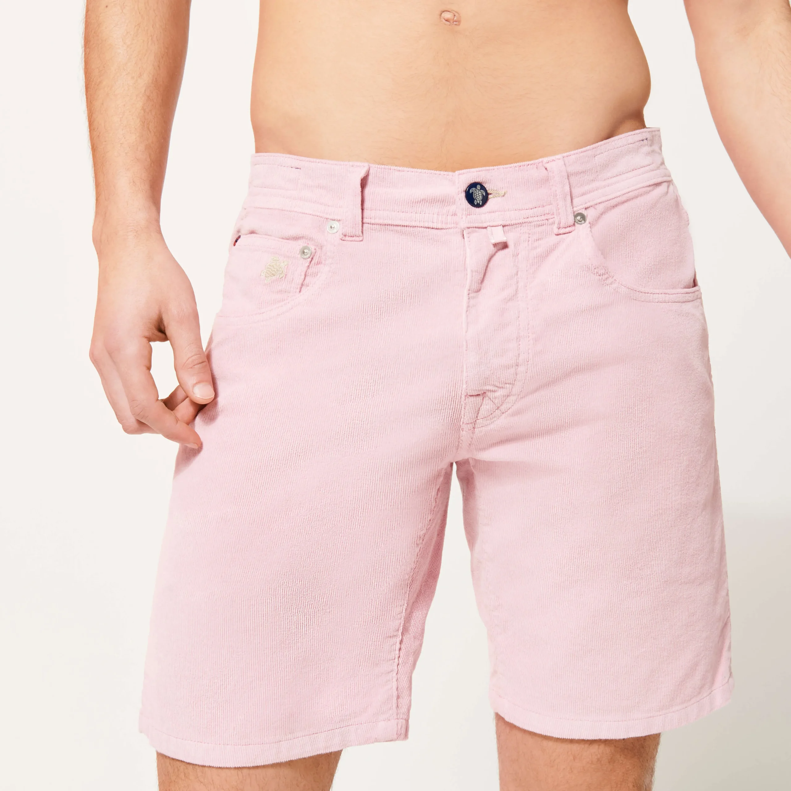 Vilebrequin Men 5-Pocket Corduroy 2000 Lines Bermuda Shorts*Men Bermuda Shorts