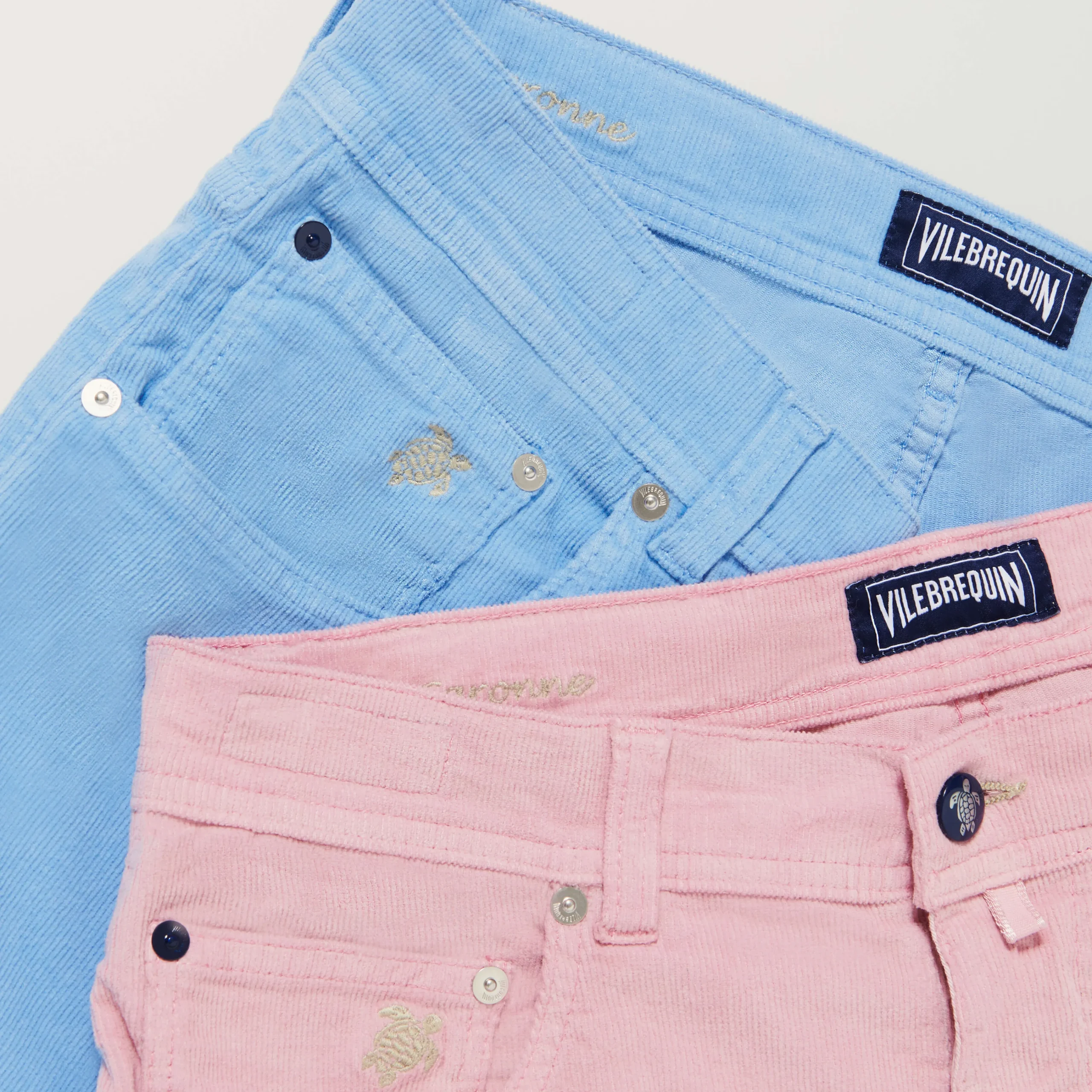 Vilebrequin Men 5-Pocket Corduroy 2000 Lines Bermuda Shorts*Men Bermuda Shorts