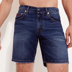 Vilebrequin Men 5-Pockets Denim Bermuda Neo Medusa*Men Bermuda Shorts