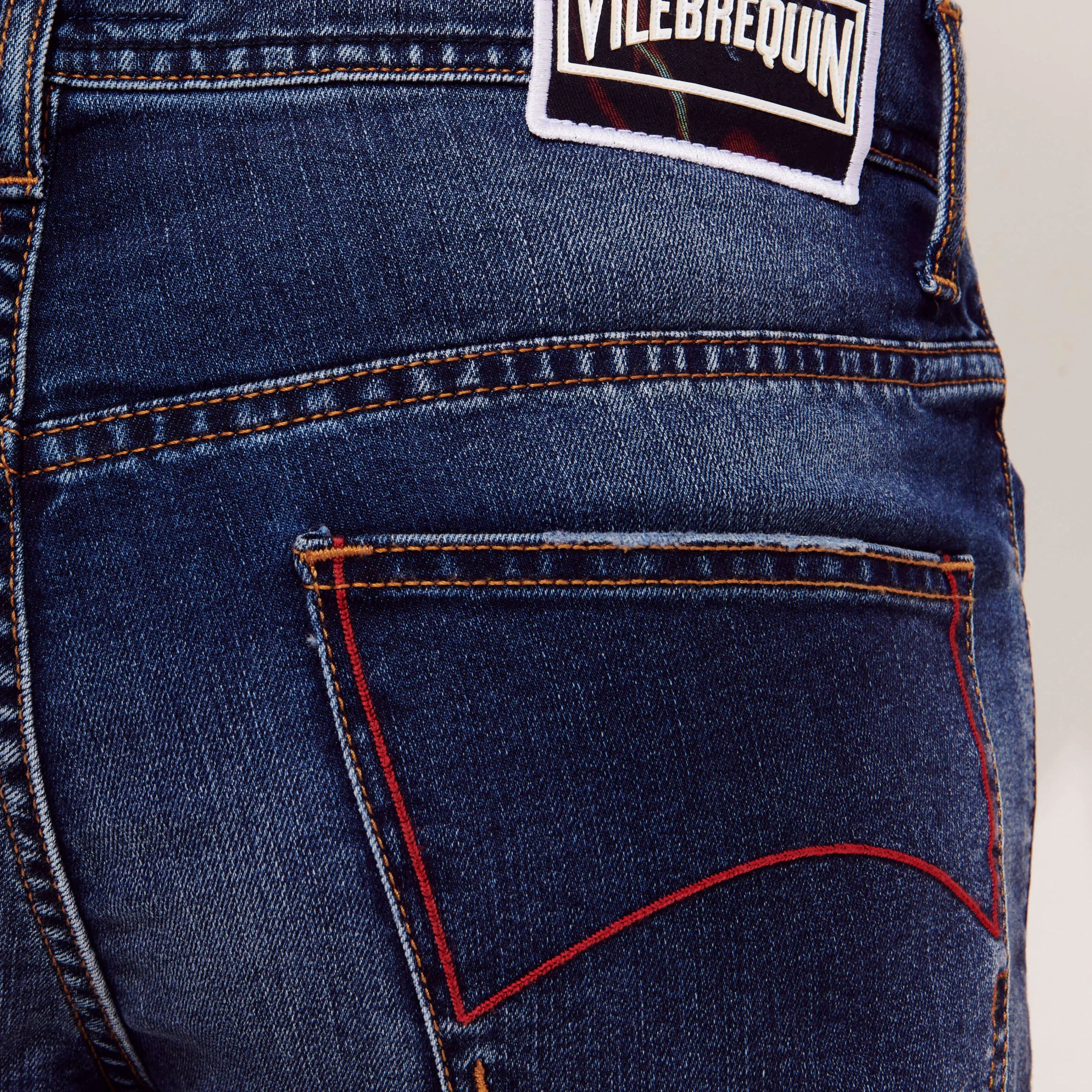 Vilebrequin Men 5-Pockets Denim Bermuda Neo Medusa*Men Bermuda Shorts