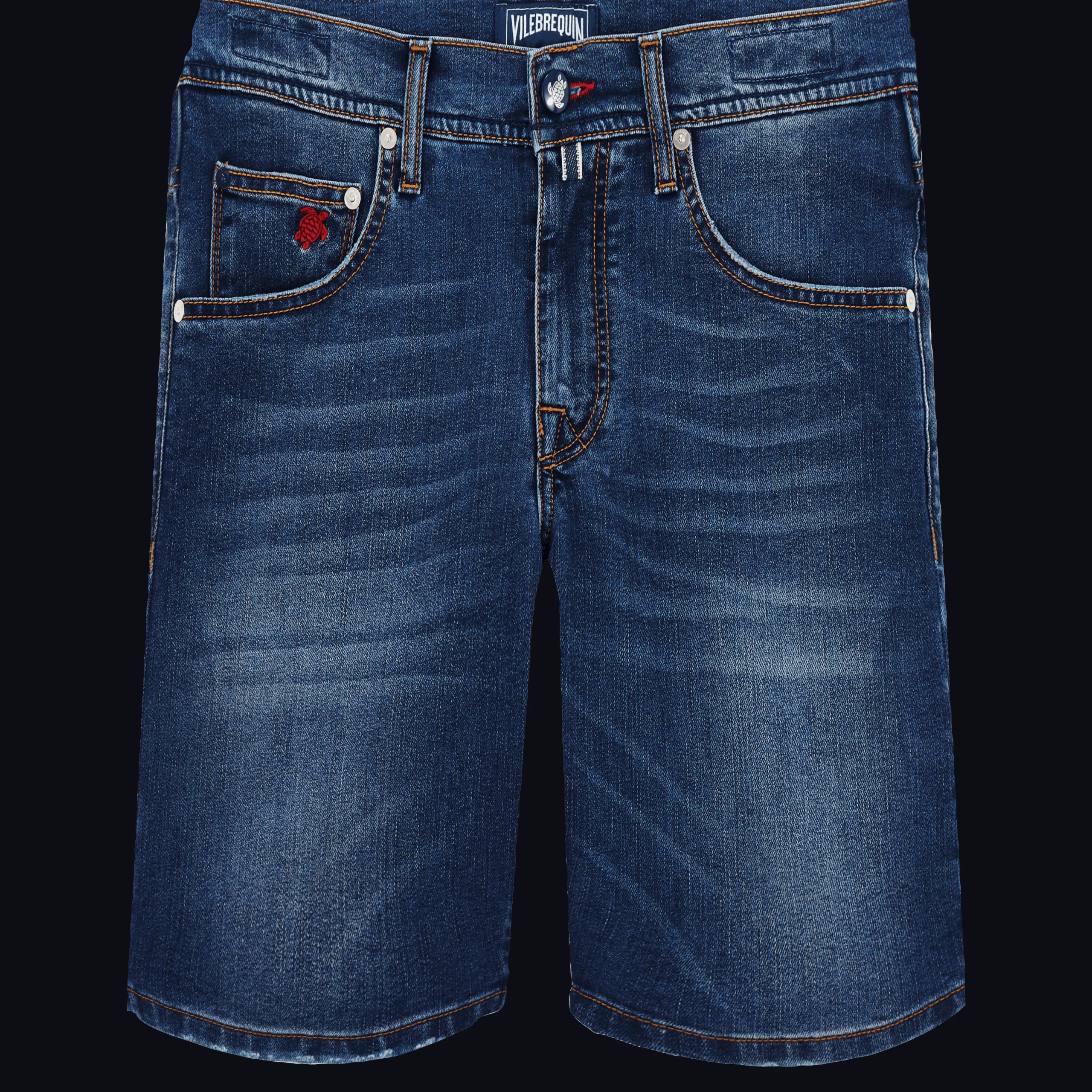 Vilebrequin Men 5-Pockets Denim Bermuda Neo Medusa*Men Bermuda Shorts