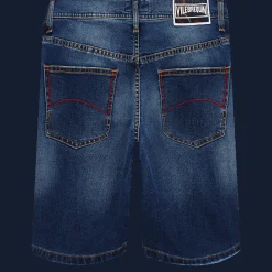 Vilebrequin Men 5-Pockets Denim Bermuda Neo Medusa*Men Bermuda Shorts