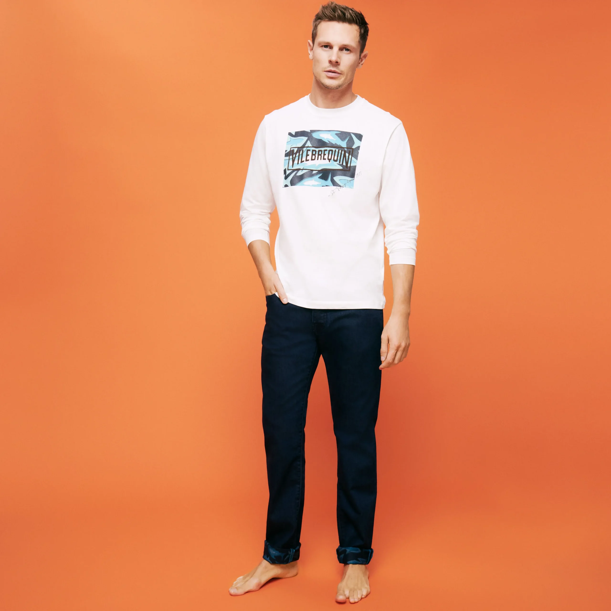 Vilebrequin Men 5-Pockets Jeans Requins 3D*Men Pants