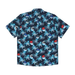 Vilebrequin Men Printed Linen Bowling Shirt - X Malbon*Men Shirts