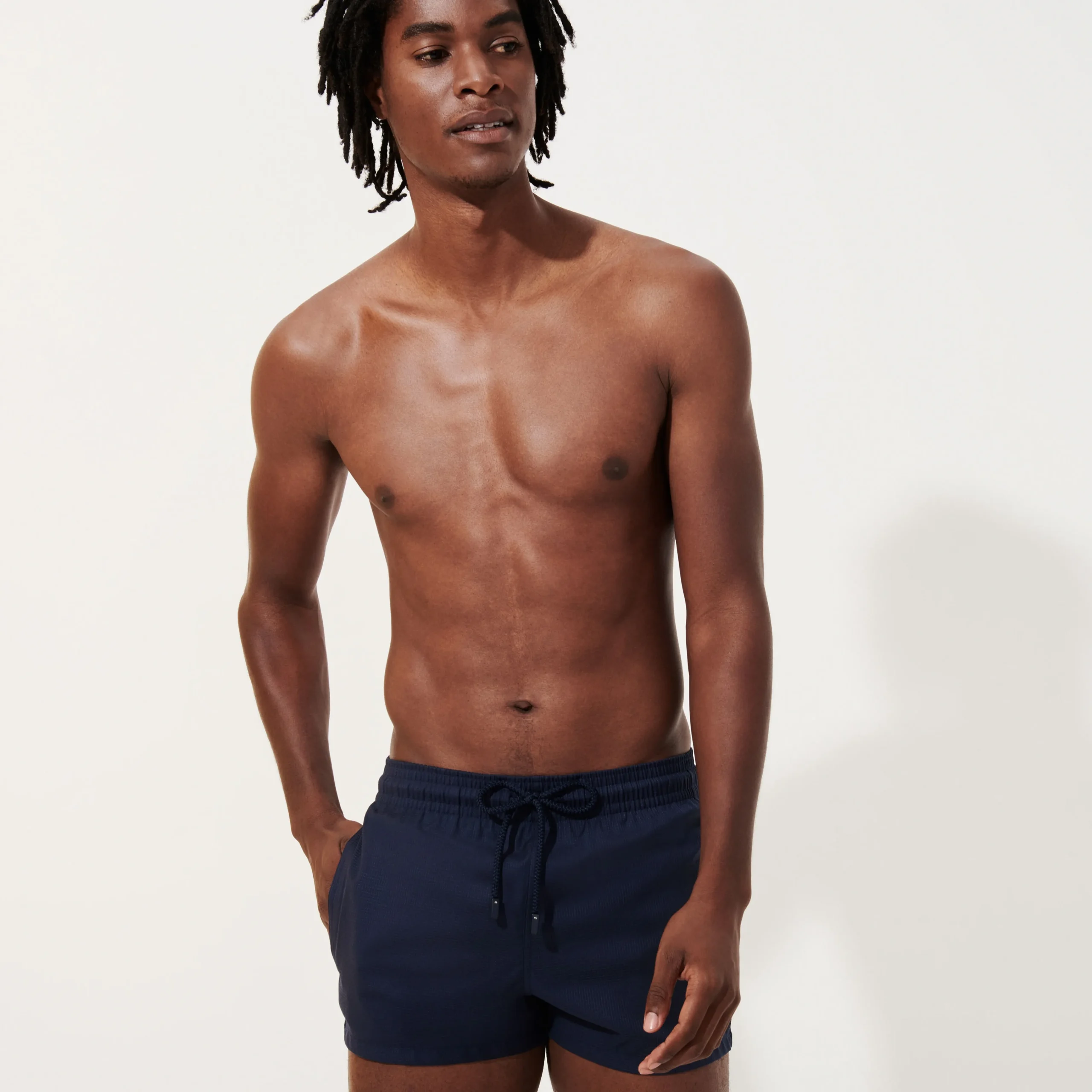 Vilebrequin Men Short Woolen Swim Trunks Micro Carreaux- X The Woolmark Company*Men The Short