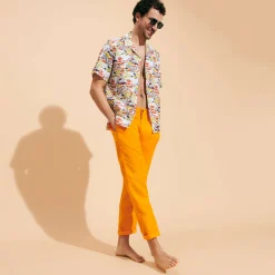Vilebrequin Men Straight Linen Pants Solid*Men Pants