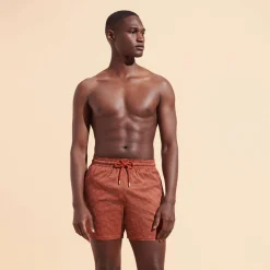 Vilebrequin Men Stretch Short Swim Trunks Jacquard Tortue*Men The Stretch Fabric