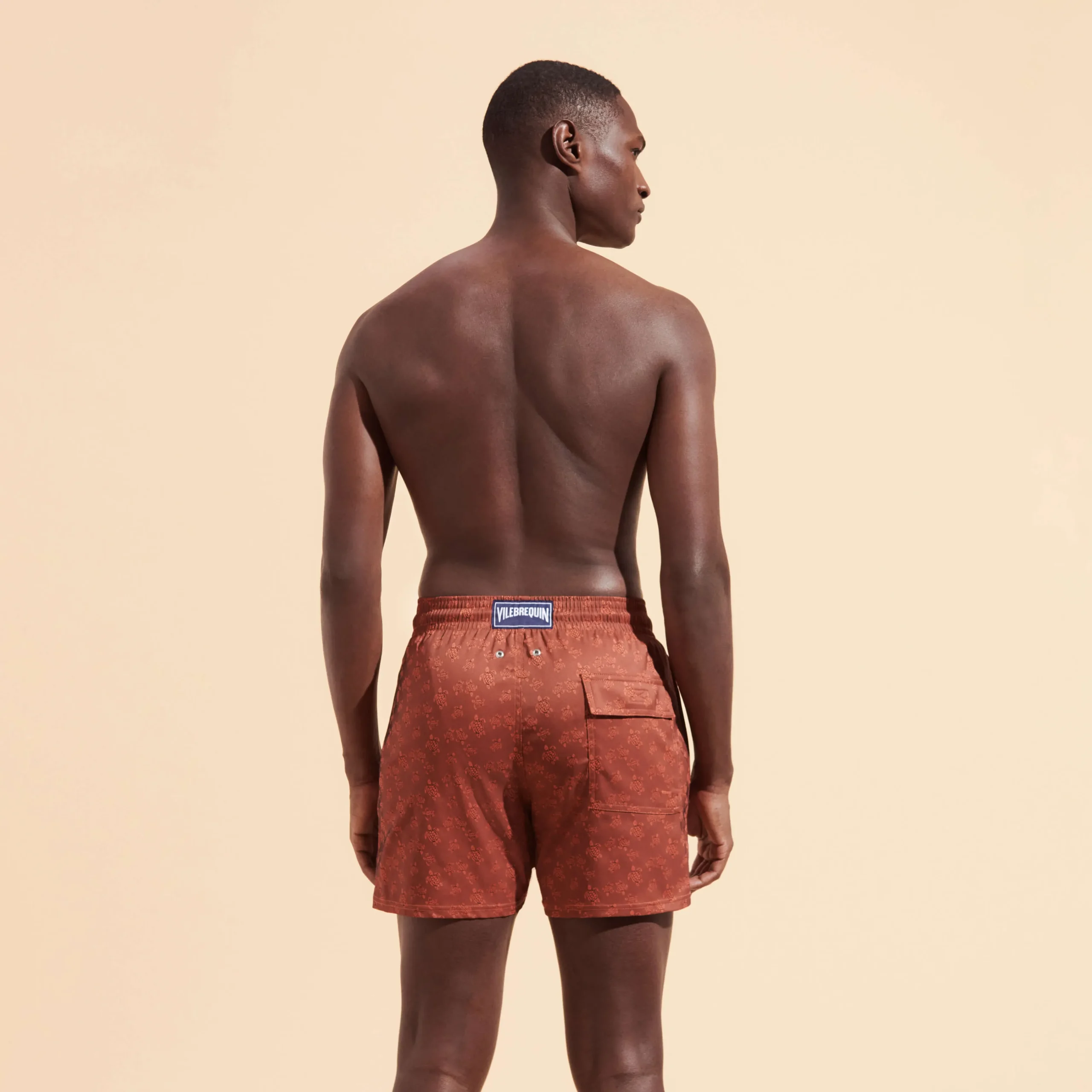 Vilebrequin Men Stretch Short Swim Trunks Jacquard Tortue*Men The Stretch Fabric